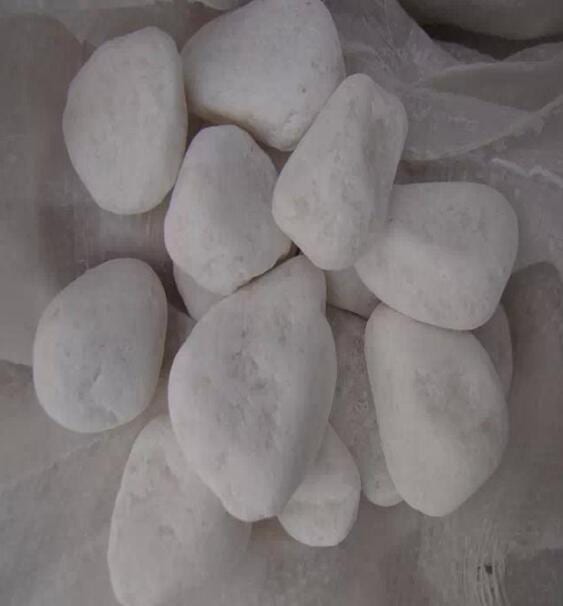 Natural white pebble stone for aquarium