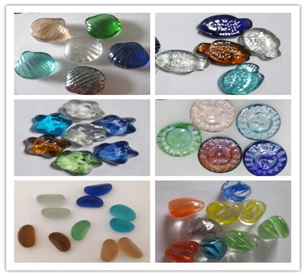 New design special shape glass marble for gardening decoration