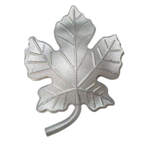 Decorativos de hierro forjado hojas de acero fundido