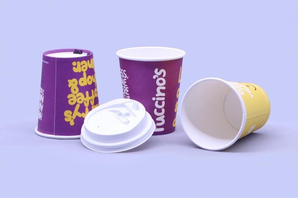 Insulated printed coffee paper cup